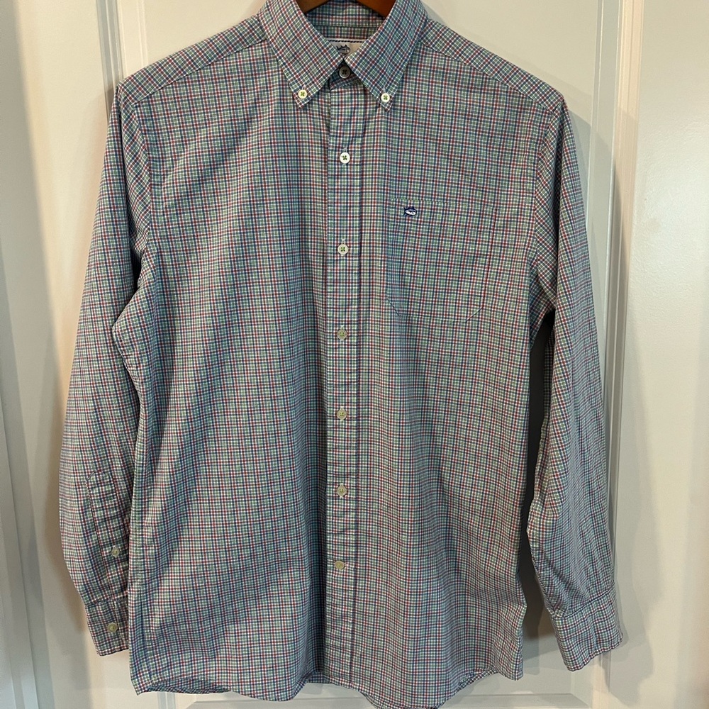 Southern Tide Men's Multicolor Checkered Classic Fit Button-down Shirt - Picture 4 of 11